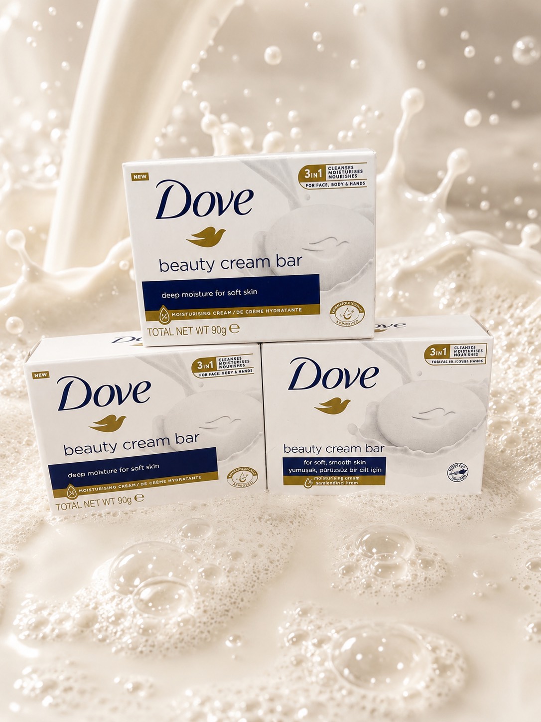 صابون کرمی داو dove مدل Beauty Cream Bar حجم 90 گرم